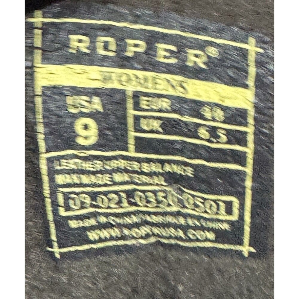 Roper Horseshoe Kiltie Boots Women's 9 Leather Work Riding - Picture 8 of 9